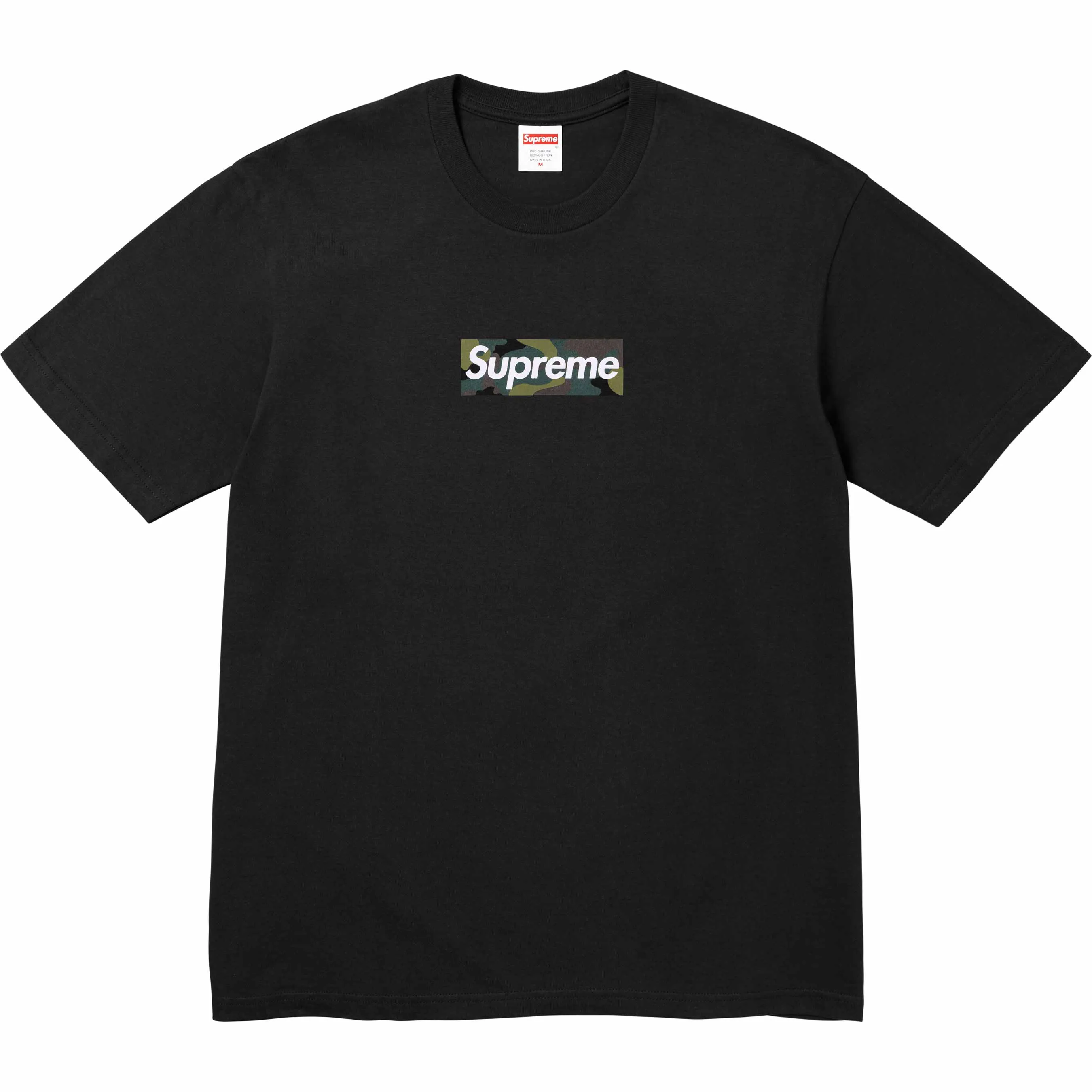 Supreme Camo Box Logo Tee Black