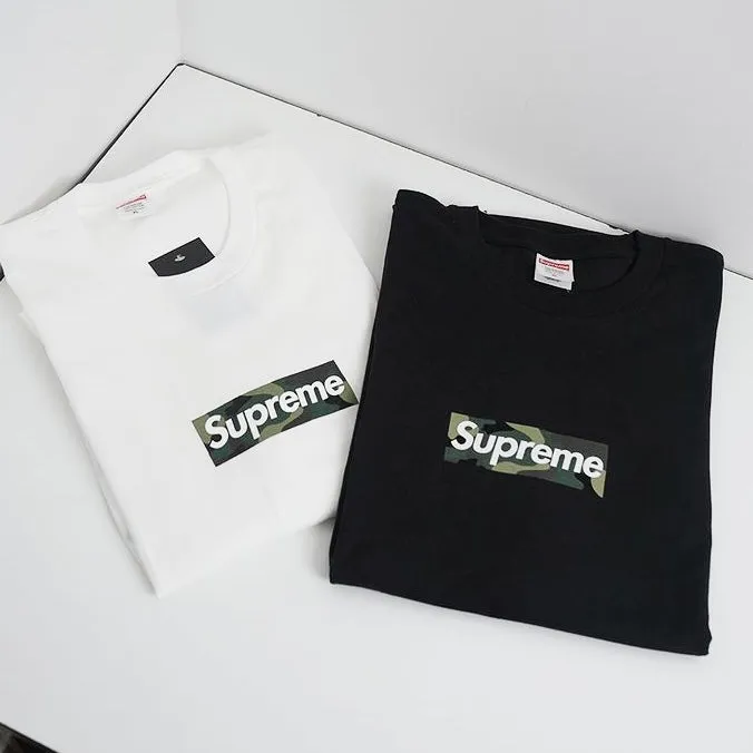 Supreme Camo Box Logo Tee Black