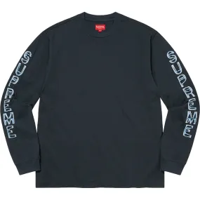 SUPREME CUT OUT LS TOP-NAVY