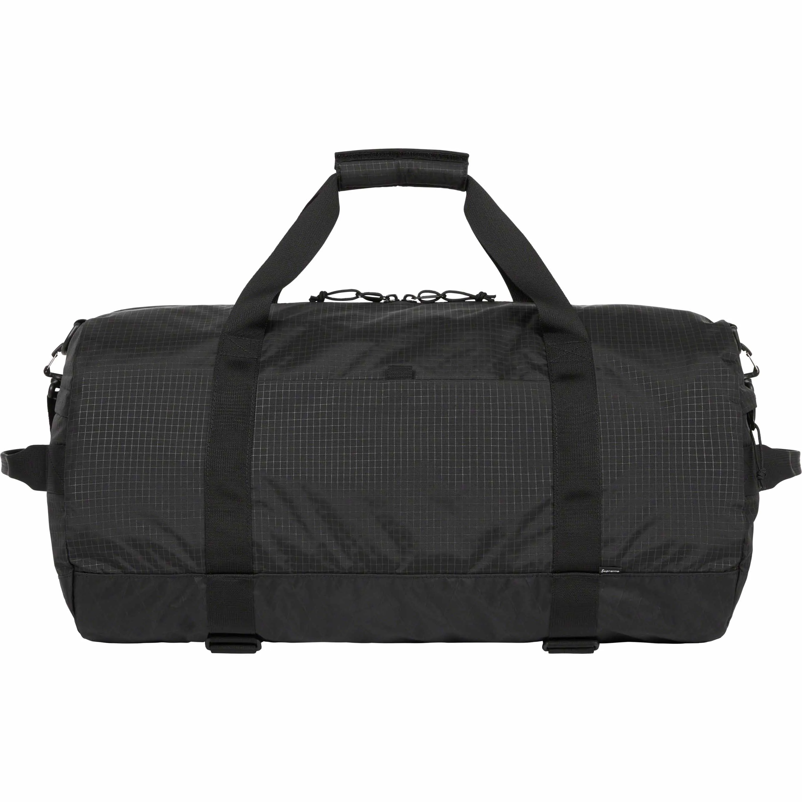 Supreme Reflective Logo Duffle Bag Black