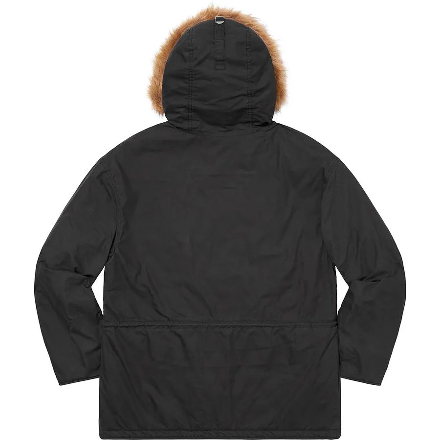 SUPREME SPELLOUT N-3B PARKA-BLACK