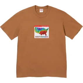 SUPREME WEATHER TEE-BROWN