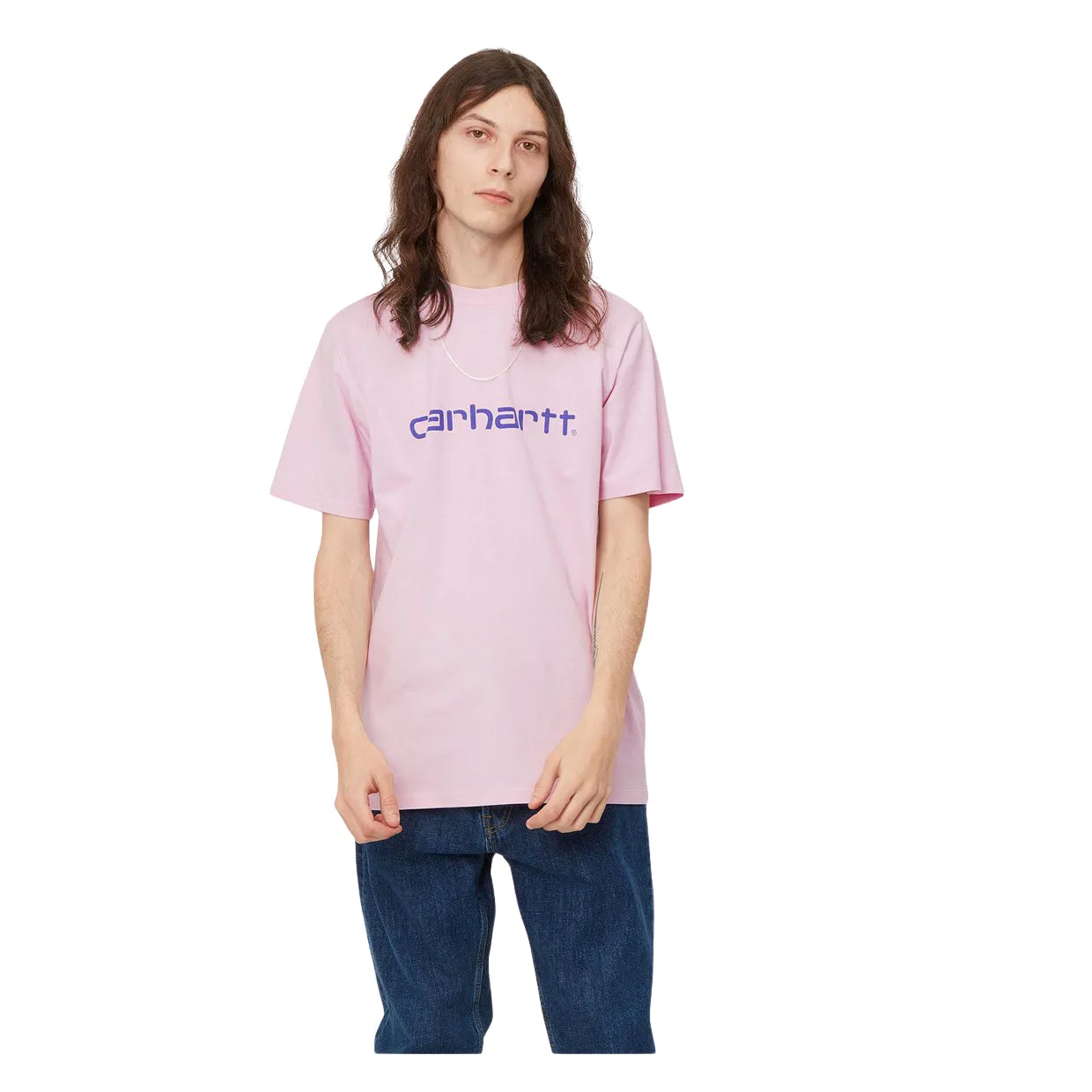 T-shirt Carhartt WIP  S/S Script Rosa