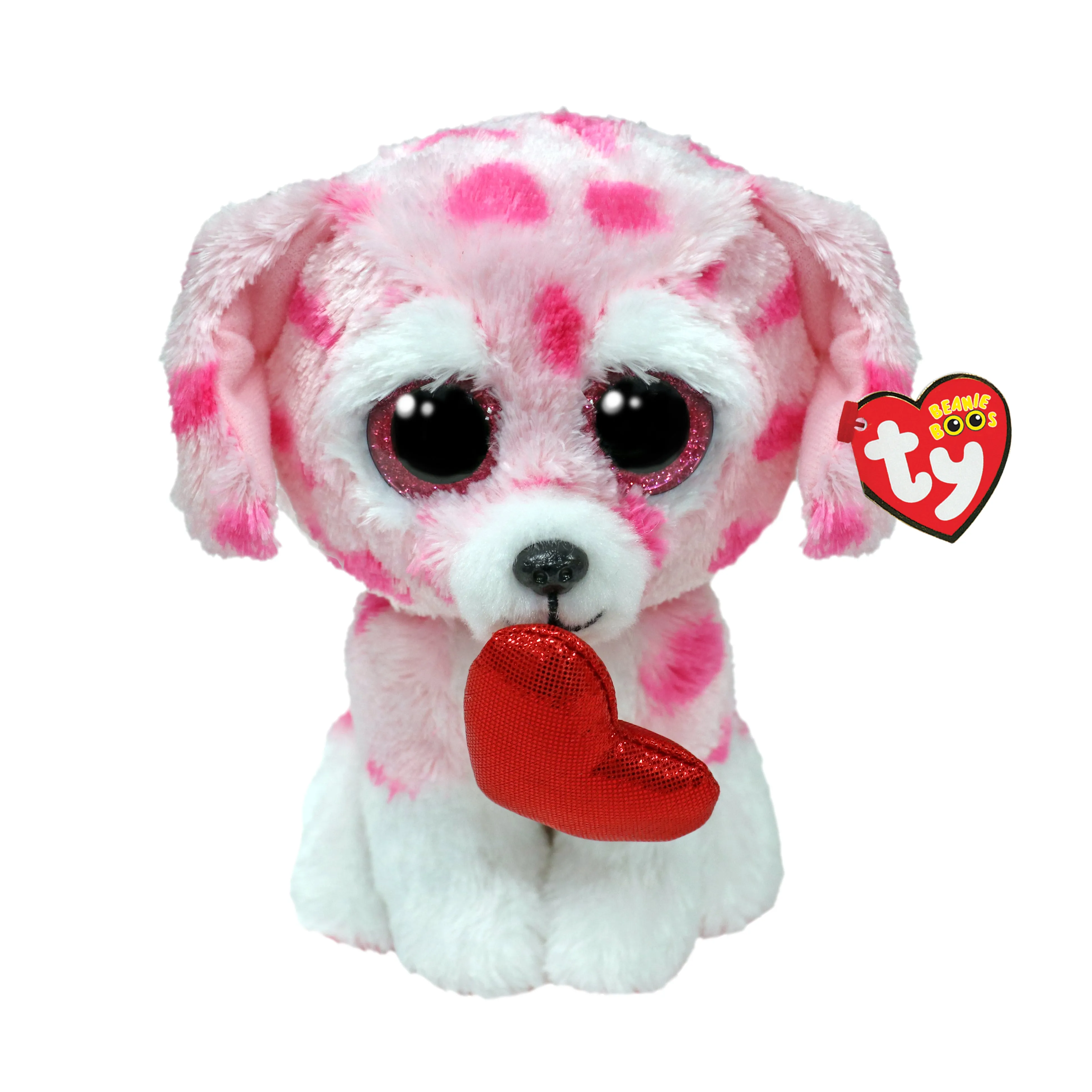 Ty Rory the Dog with Heart Beanie Boo