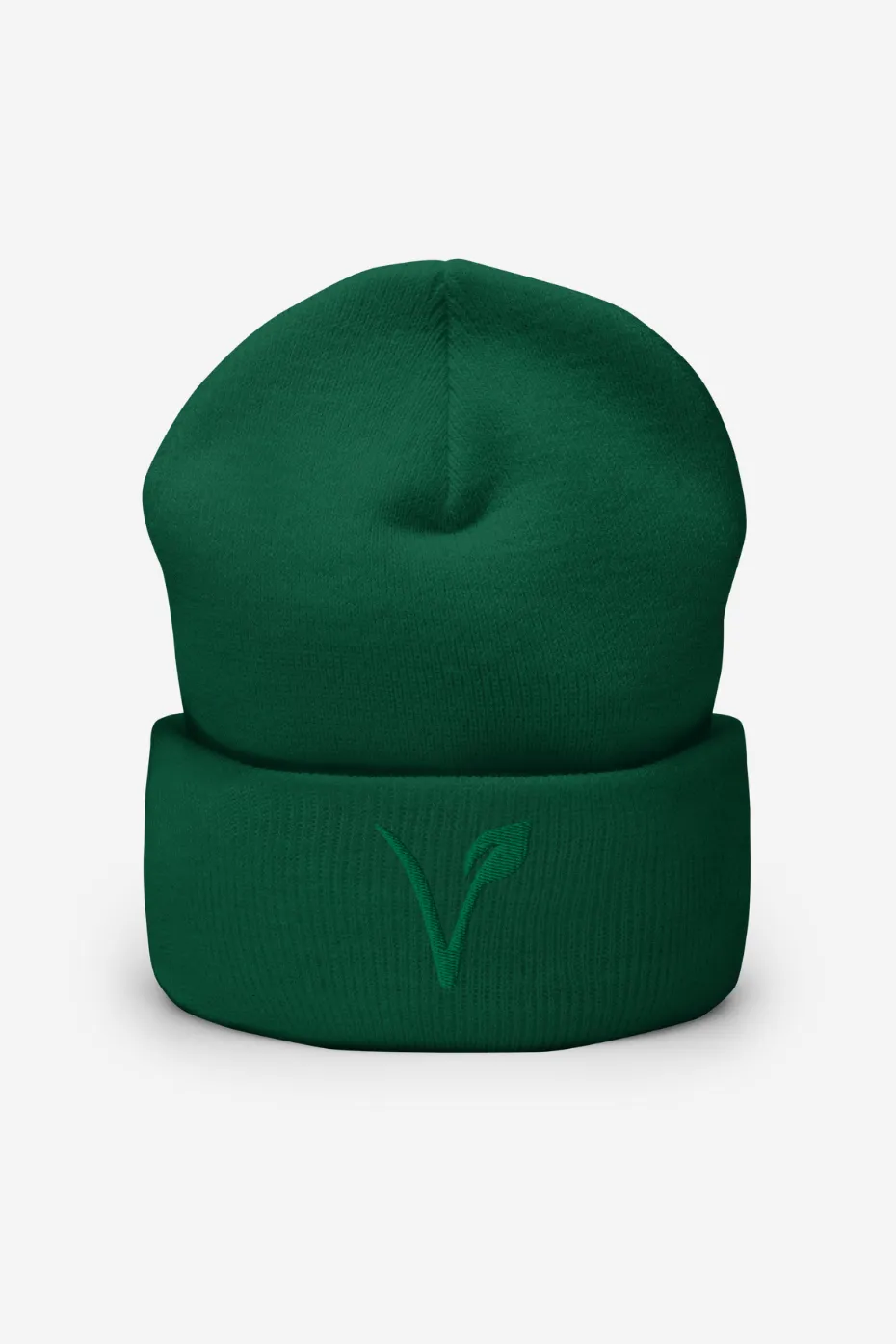 V Leaf Cuffed Beanie