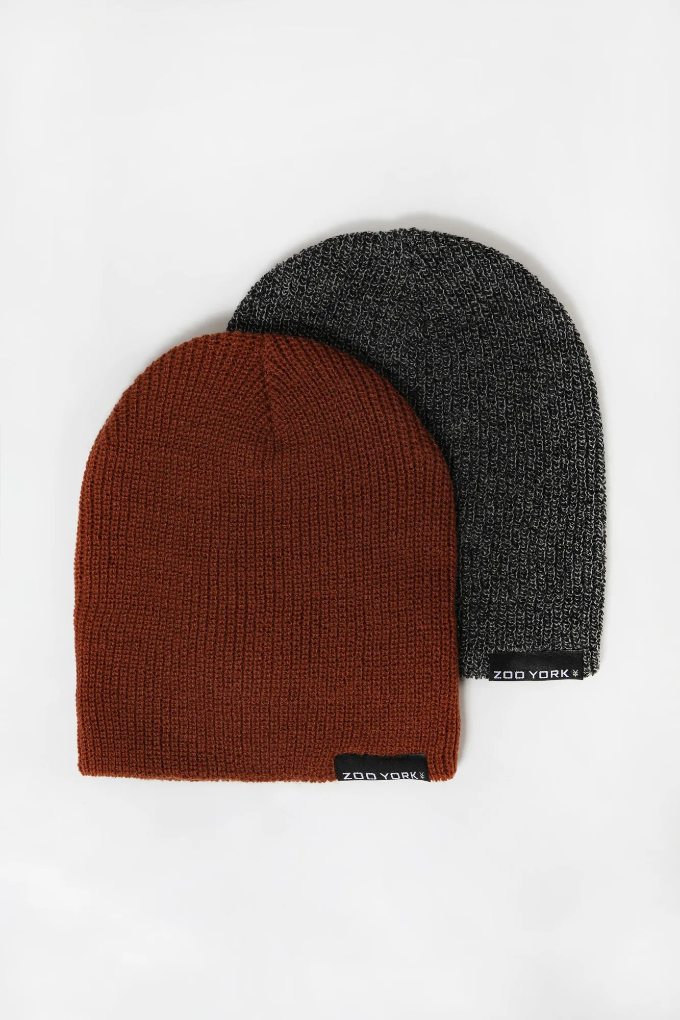 Zoo York Mens Slouch Beanie 2-Pack